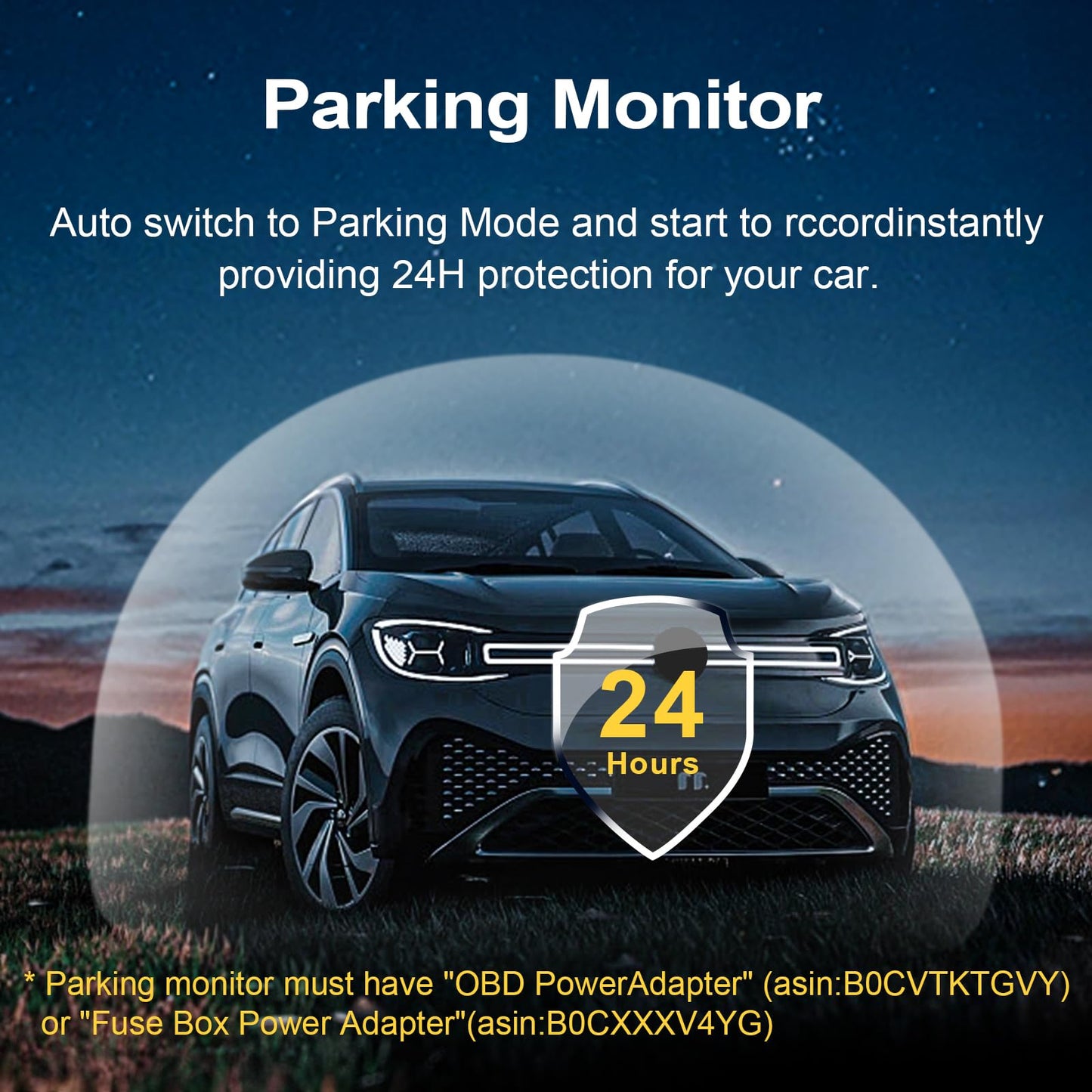 Mangoal Front 4K & Rear 1080P Dash Cam for Ford F150 & Super Duty, WiFi App, GPS, includes 128GB card.