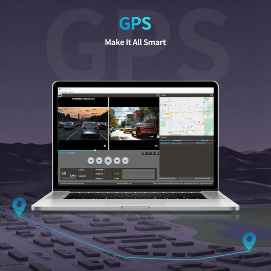 KCV 4K Dash Cam for Ford Mustang 2015–2023, OEM look, front 4K + rear 1080P, plug & play, 64GB.