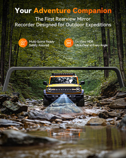 WOLFBOX G900 Tripro Bumper 3-Channel 4K Dash Cam, STARVIS 2, WiFi, GPS, voice control, 256GB.